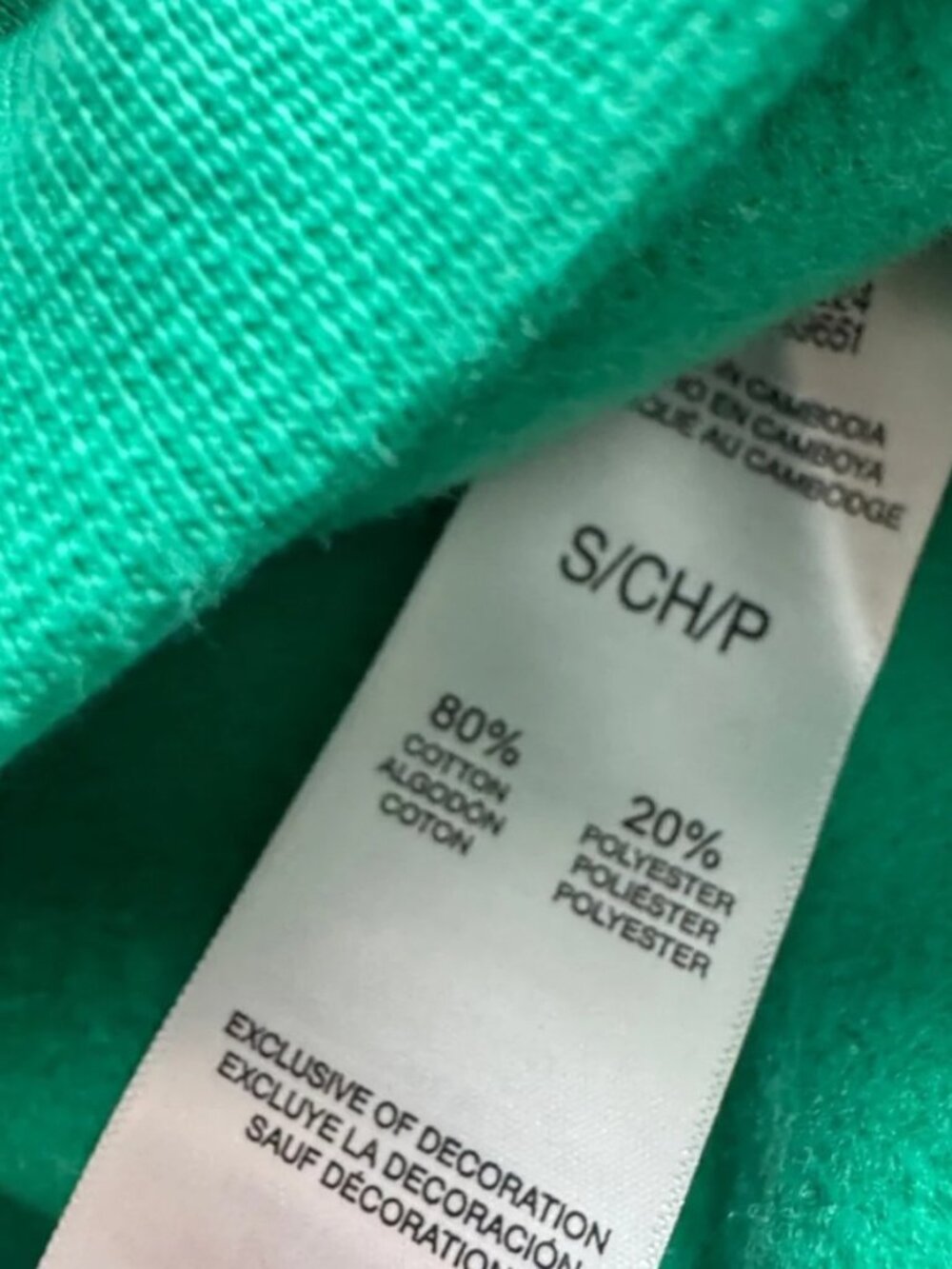 Esprit Teal Green Crewneck Sweatshirt with White Logo - Picture 4 of 4